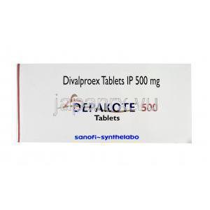 デパコート500、ジバルプロエクスナトリウム500mg　箱