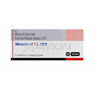 メトカードXL Metocard XL 100, ジェネリックロプレソール, メトプロロール 100mg　箱