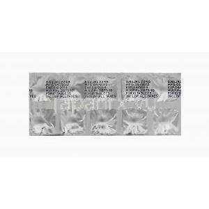 ティロゲフTyrogef、ジェネリックイレッサ、ゲフィチニブ250mg　包装裏面