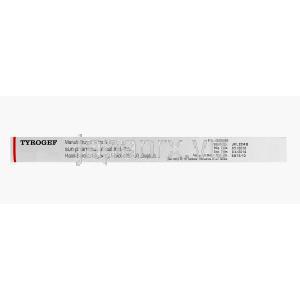 ティロゲフTyrogef、ジェネリックイレッサ、ゲフィチニブ250mg　製造業者