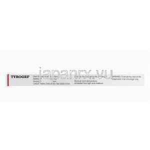 ティロゲフTyrogef、ジェネリックイレッサ、ゲフィチニブ250mg　製造者情報