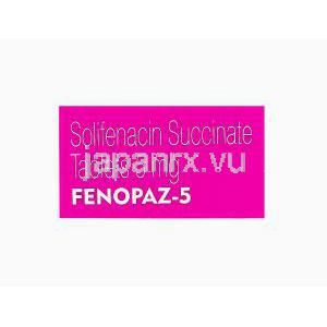 フェノパズ-5 Fenopaz-5、ジェネリックベシケア、ソリフェナシンコハク酸5mg　トップラベル