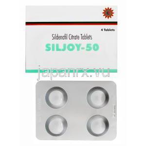シルジョイ-50 Siljoy-50、ジェネリックバイアグラ、シルデナフィルクエン酸塩50mg