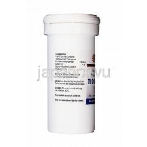 チオドラ18　Tiodora18、ジェネリックスピリーバ、チオトロピウム臭化物18mcg　ボトル表面