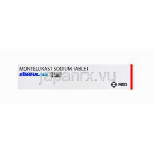 シングレア4mg、モンテルカストナトリウム4mg トップラベル