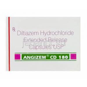 アンジゼム CD 180, ジェネリックカーディゼム　Generic Cardizem XL, 、ジルチアゼム塩酸塩180mg 持続型　