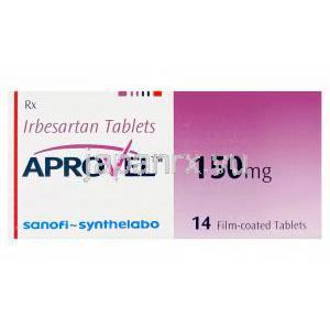 アプロベル150mg、イルベサルタン150mg　箱
