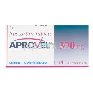 アプロベル300mg、イルベサルタン300mg　箱