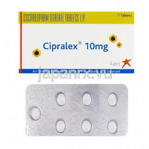 シプラレックス　Cipralex　10mg、エスシタロプラムシュウ10mg