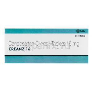 クレンズ16　Creanz16、ジェネリックアタカンド　Atacand、カンデサルタンシレキセチル　16mg