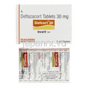 デフコート30　Defcort30、ジェネリックカルコート　Calcort、デフラザコート30mg