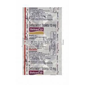 デフコート30　Defcort30、ジェネリックカルコート　Calcort、デフラザコート30mg　包装
