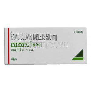 ビロビル Virovir, ファムビル ジェネリック, ファムシクロビル 500mg 錠 (FDC)