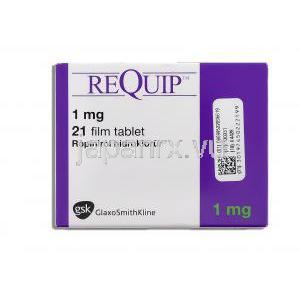 レキップ Requip, ロピニロール 1mg 錠 (GSK)