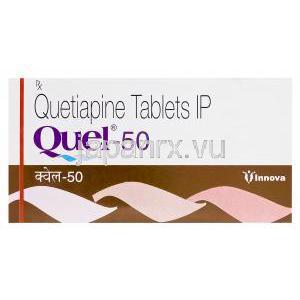 QUEL-50　キューエル、ジェネリックセロクエル、クエチアピン50mg