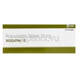 Rozatin-10　ロザチン、ジェネリッククレストール、ロスバスタチン10mg