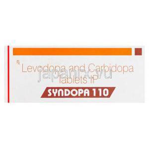 Syndopa110　シンドパ、ジェネリックシネメット、レボドパ100mg　カルビドパ10mg　箱