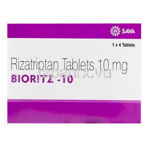 Bioritz-10　ビオリッツ、ジェネリックマクサルト、リザトリプタン10mg　箱
