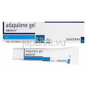 Adaclene　15gm　アダクレーン、ジェネリックディファ、アダパレンゲル0.1％
