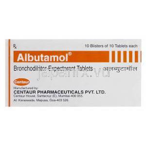 アルブタモール　Albutamol、サルブタモール2mg　エトフィリン200mg　ブロムヘキシン塩酸塩8mg