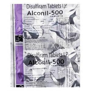 アルコニル　Alconil-500　、ジェネリックアンタビュース、ジスルフィラム500mg　包装シー