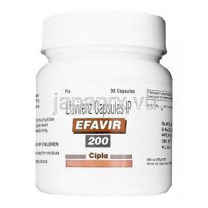 エファビール　Efavir、エファビレンツ200mg　ボトル
