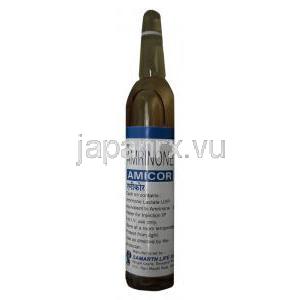アムリノン （イノコール ジェネリック）, Amicor, 20ml 注射液 (Samarth) ボトル