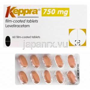 ケプラ　KEPPRA、レベチラセタム750mg