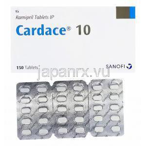 Cardace　カーデース、Altace　ジェネリックアルテース、ラミプリル　10mg