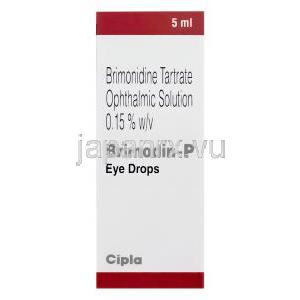 ブリモディン点眼薬　Brimodin-P、ジェネリックアルファガン、ブリモニジン酒石酸0.15％　5