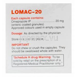 ロマック　LOMAC-20、ジェネリックプリロセック、オメプラゾール20mg