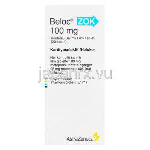 べロックゾック　Beloc ZOK、メトプロロール100mg　トルコ製