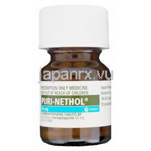 プリネソール　Puri-Nethol、メルカプトプリン50mg　ボトル