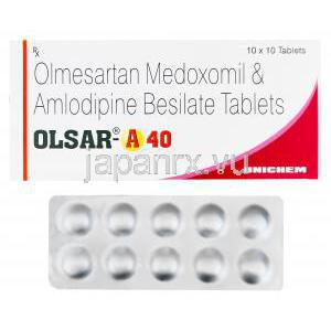 オルサー　Olsar-40、ジェネリックベニカー、オルメサルタンメドキソミル40mg/アムロジピン