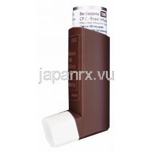 ベクラゾーンノンフロン吸入器　Beclazone、ベクロメタゾン無水100mcg 200MD吸入器II