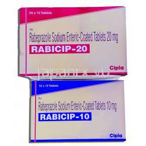ラビシップ Rabicip, パリエットジェネリック, ラベプラゾール10/20mg 錠 (Cipla)