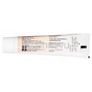  アジダームクリーム、アゼライン酸20％ 15gm　チューブ面製造情報