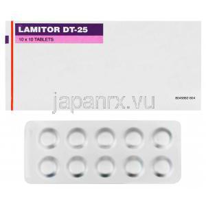 ラメテック　Lametec-25 DT、ジェネリックラミクタール、ラモトリジン25mg
