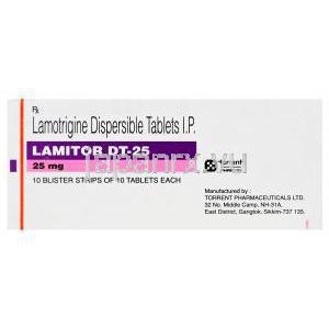 ラメテック　Lametec-25 DT、ジェネリックラミクタール、ラモトリジン25mg　Torrent製