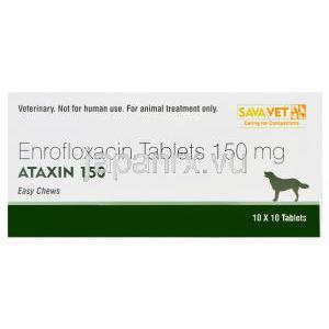 アタキシン　150、ジェネリックバイトリル、エンロフロキサシン　150mg　箱