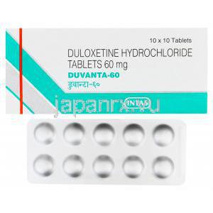 デュバンタ　Duvanta、ジェネリックシンバルタ、デュロキセチン　60mg