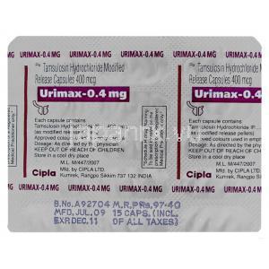 タムスロシン 0.4 mg