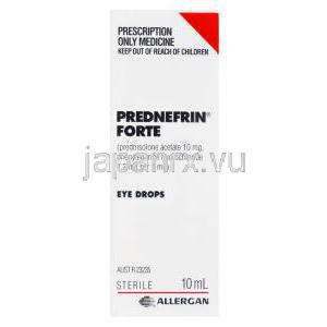 プレドネフリン・フォルテ点眼薬、　フォルテアイ酢酸プレドニゾロン10mgとフェニ