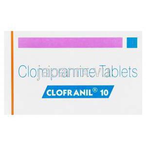 クロフラニル　Clofranil10、ジェネリックアナフラニール、クロミプラミン塩酸塩10mg　箱