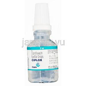 シプロックス　Ciplox、シプロフロキサシン点耳/点眼薬0.3％ 5ml　ボトル　