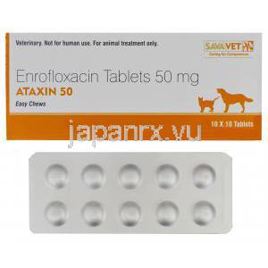 アタキシン　50、ジェネリックバイトリル、エンロフロキサシン　50mg