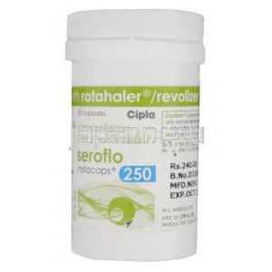 セフロ　ロタキャップ　Seroflo Rotacaps　250、ジェネリックセレタイド、サルメテロール50mcg／