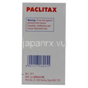 Paclitaxインジェクション、ジェネリックタキソール、16.7mlあたりパクリタキセル注射液100mg