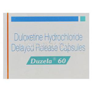 デュゼーラ　Duzela60、ジェネリックシンバルタ、デュロキセチン60mg　箱