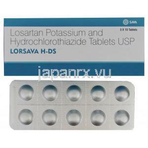 ロルサバ　Lorsava H-DS、ジェネリックハイザール、ロサルタンカリウム100mg/ ヒドロクロロチア